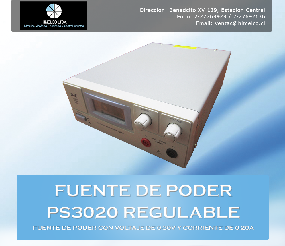 FUENTE  DE PODER PS3020