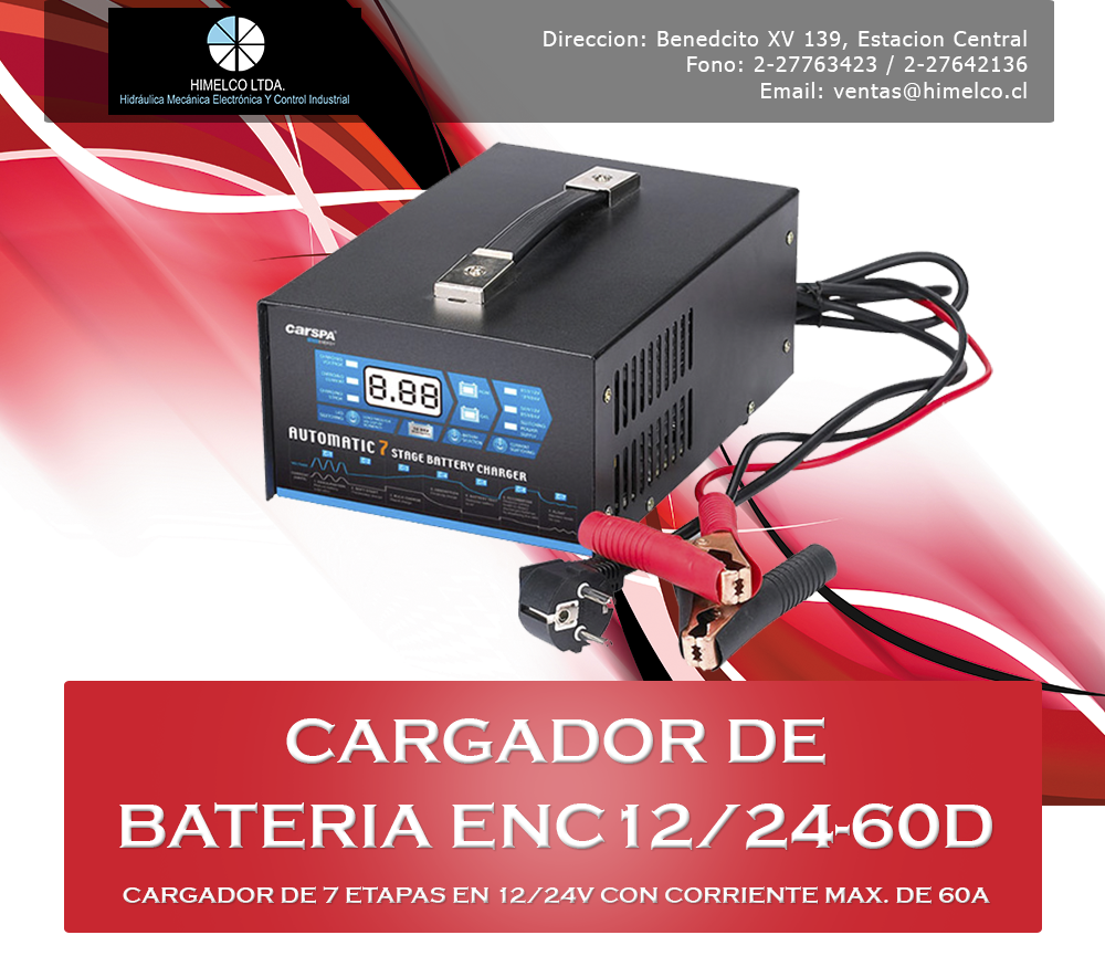 Cargador de baterias ENC12/24V-60D