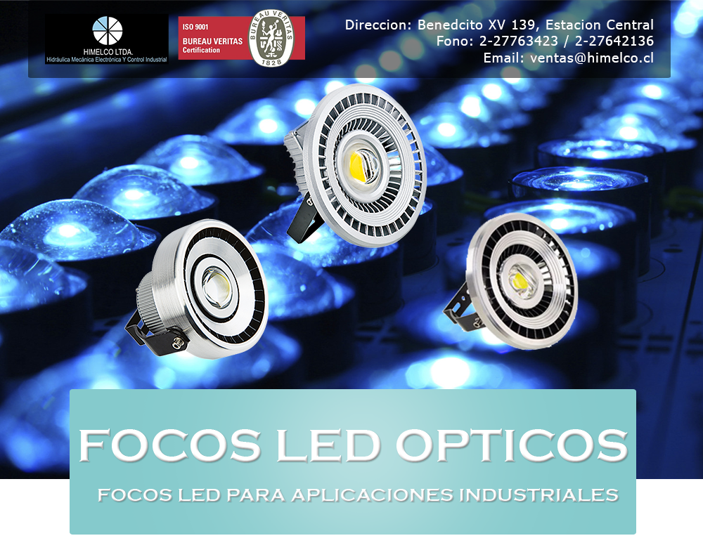 Focos LED Ópticos Industriales