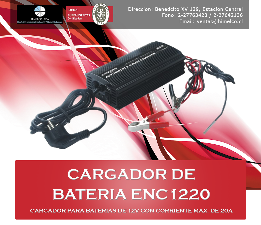 Cargador de Baterias ENC1220