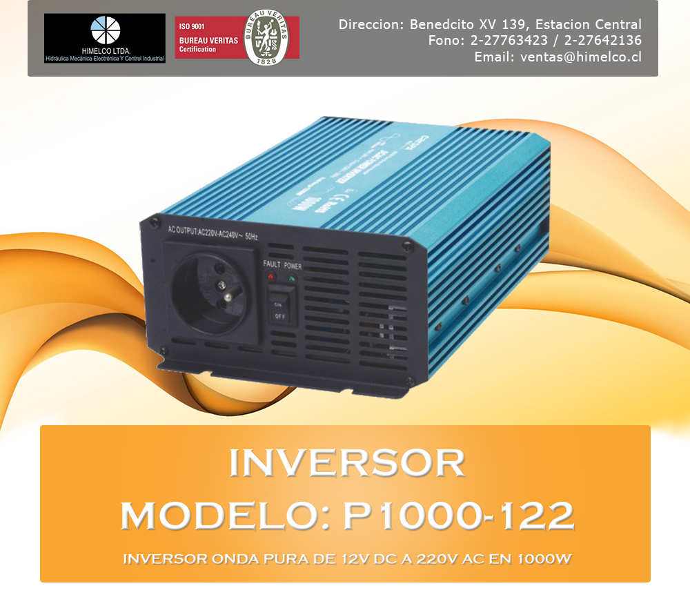 Inversor Modelo P1000-122