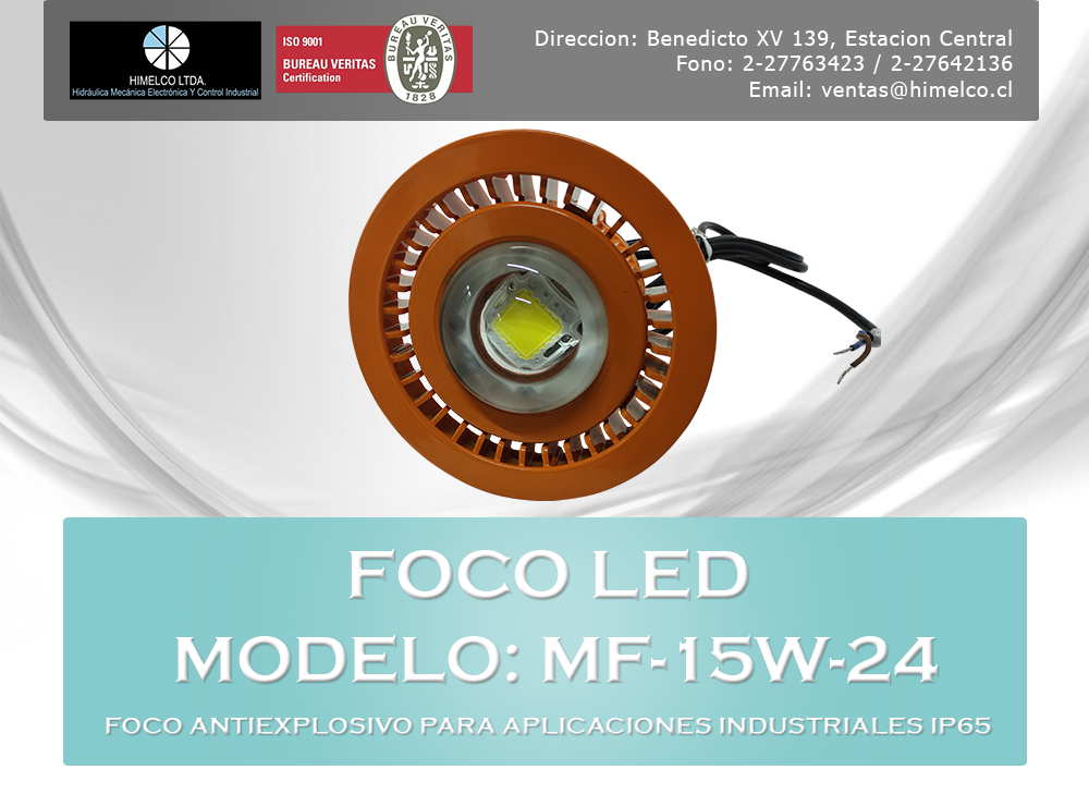 Foco LED Antiexplosivo MF-15W-24