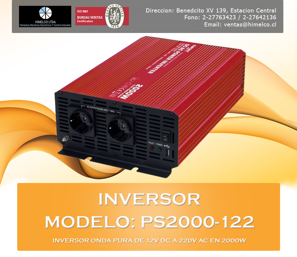 Inversor modelo PS2000-122