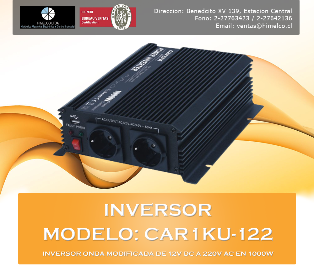 Inversor CAR1KU-122