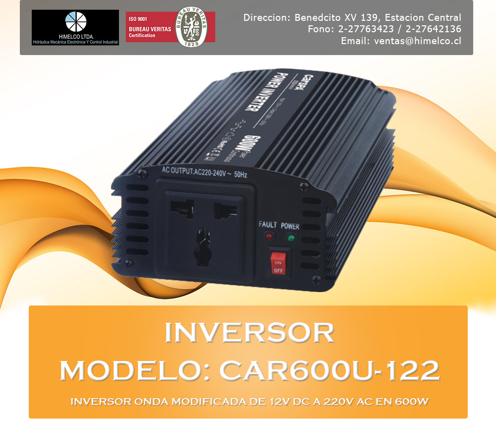 Inversor CAR600U-122