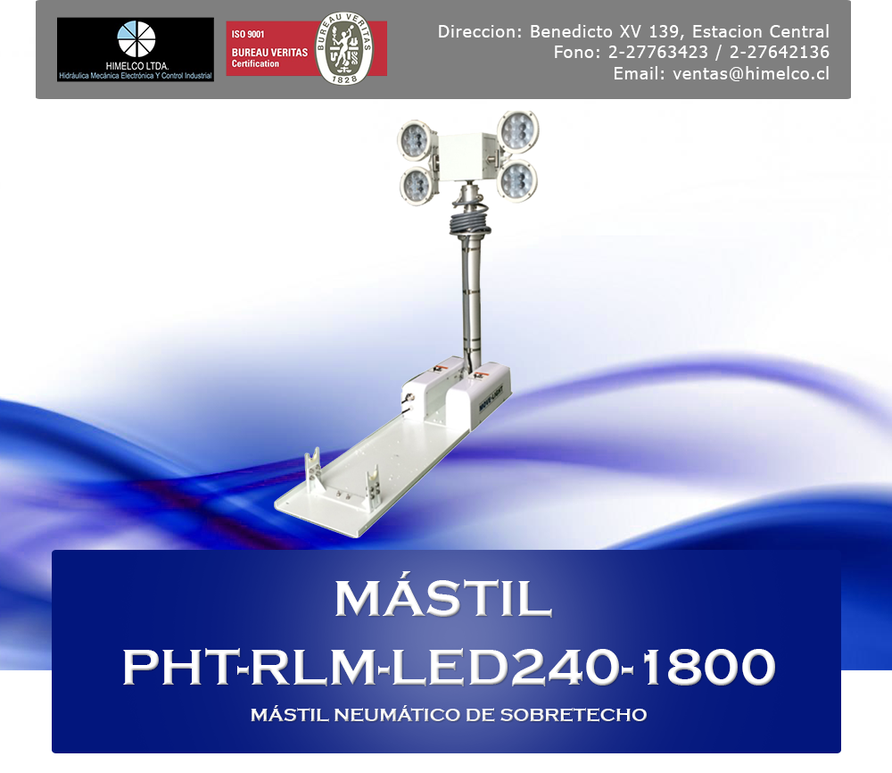 Mastil PHT-RLM-LED240-1800
