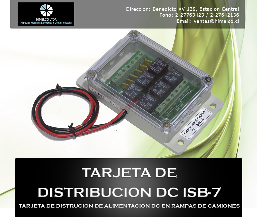 Tarjeta de distribución de alimentación DC ISB-7