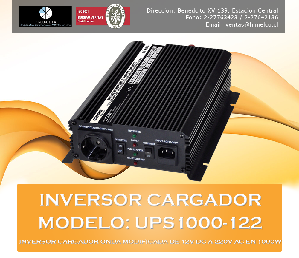 Inversor Modelo UPS1000-122