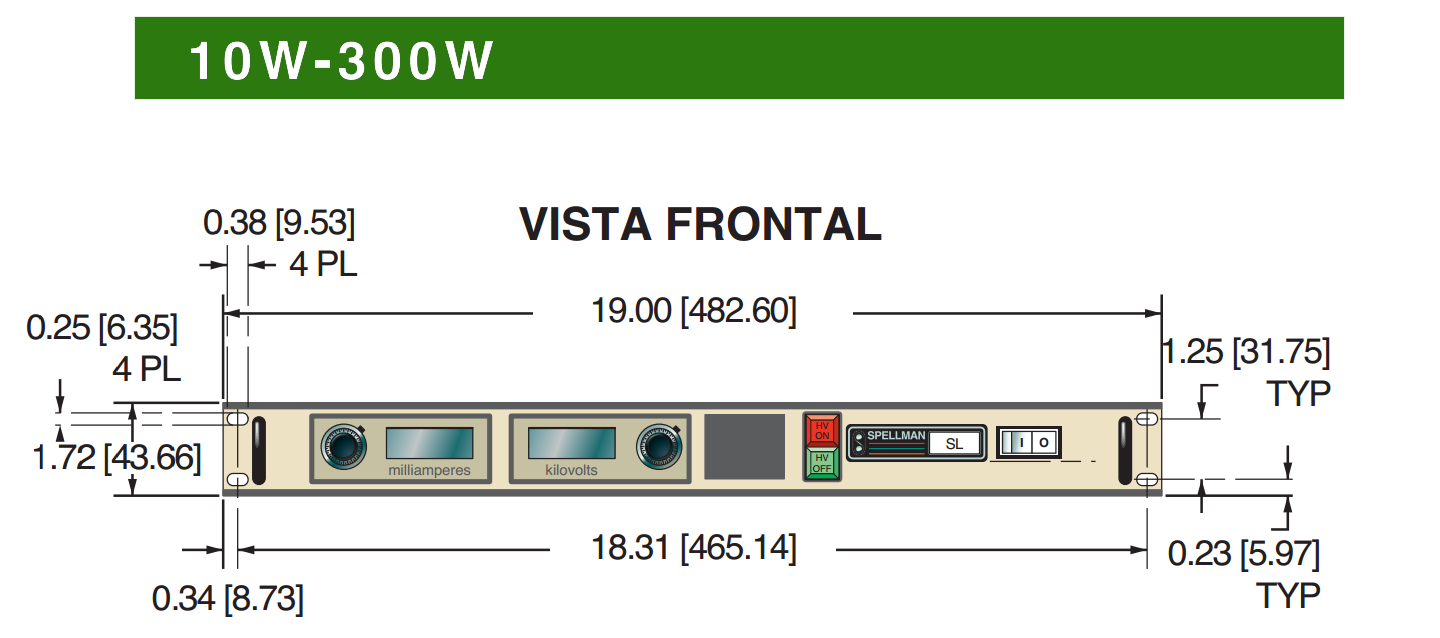 Vista Frontal 10-300W