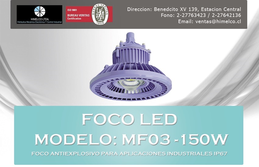 Foco LED Antiexplosivo MF03-150W